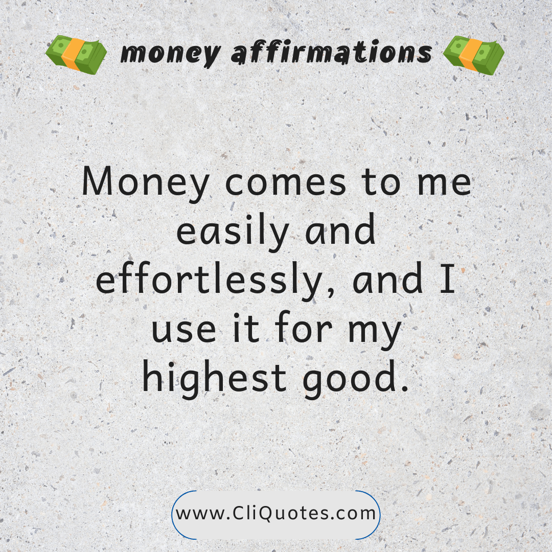 Money Affirmations #5